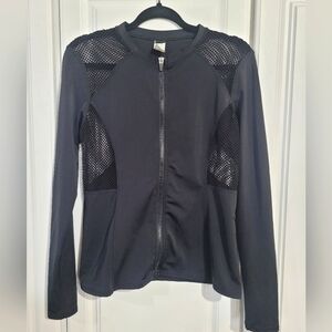 Oakley Women's Black Mesh Jacket, Size Medium, Lightweight Full Zip Jacket